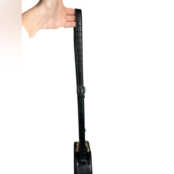 Free People Leather Circle Crossbody Bag Black - Picture 3 of 14